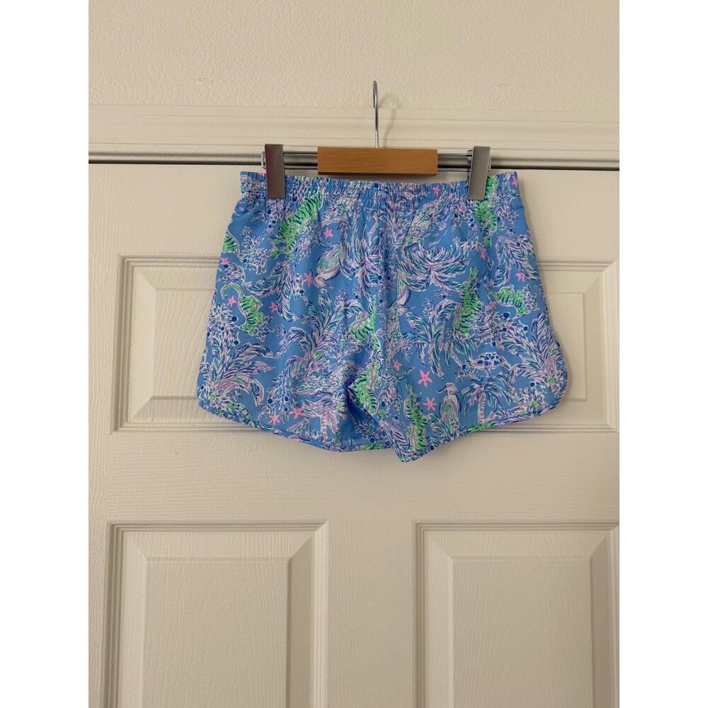 NWOT Lilly Pulitzer Luxletic 4" Ocean Trail Shorts XXS - Picture 2 of 3
